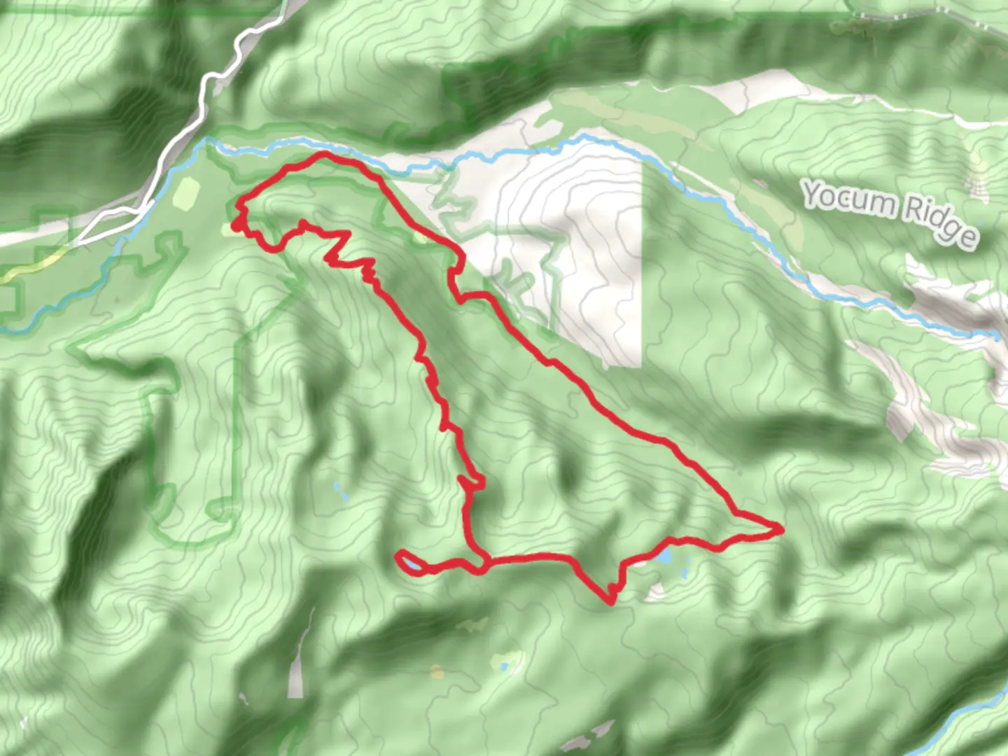 An image depicting the trail Cast Creek, Cast Lake and Burnt Lake Loop Trail and its surrounding area.