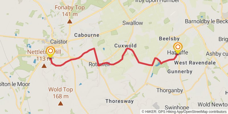 Nev Cole Way stage 5 Map