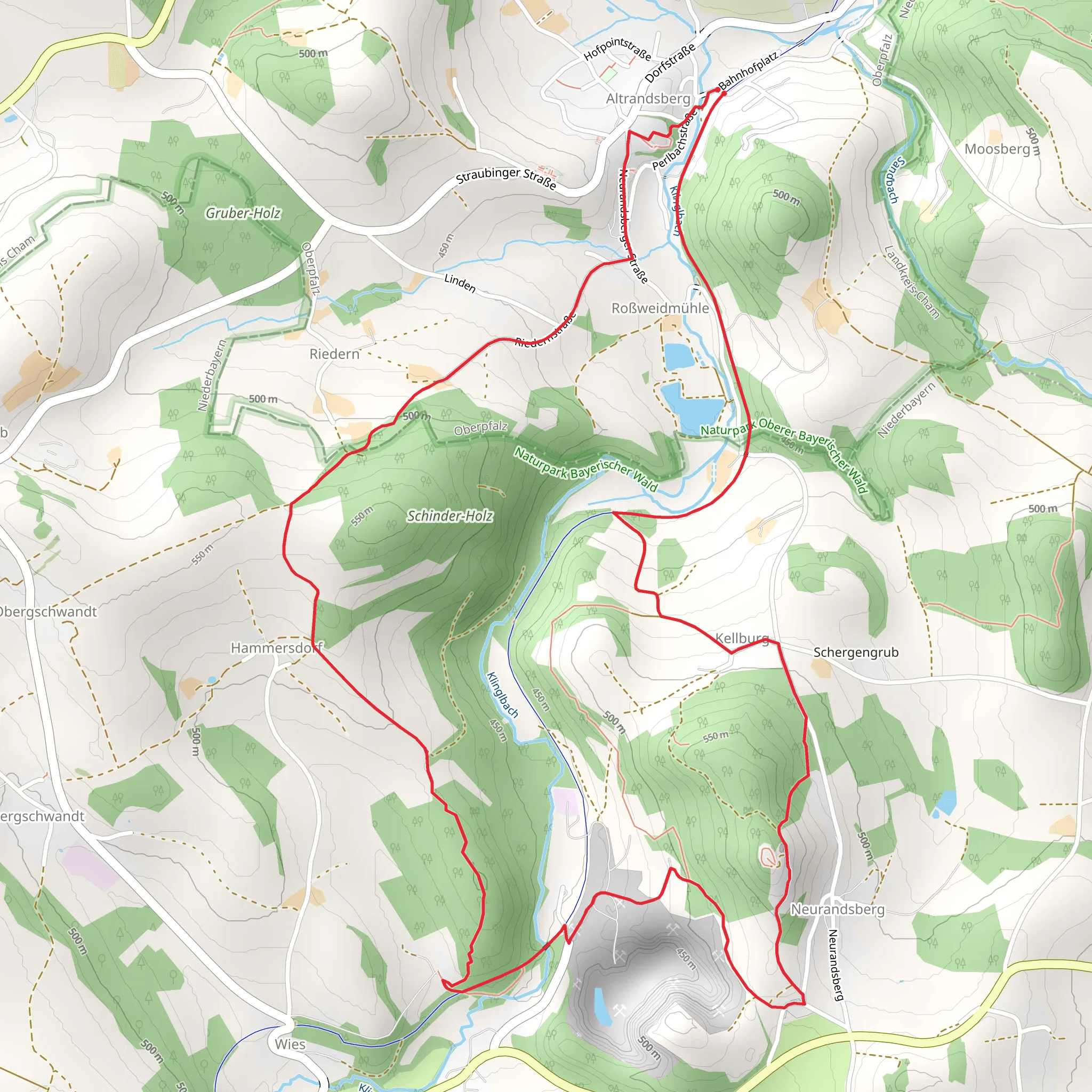 Altransberg Riedern Hammersdorf mobile static map