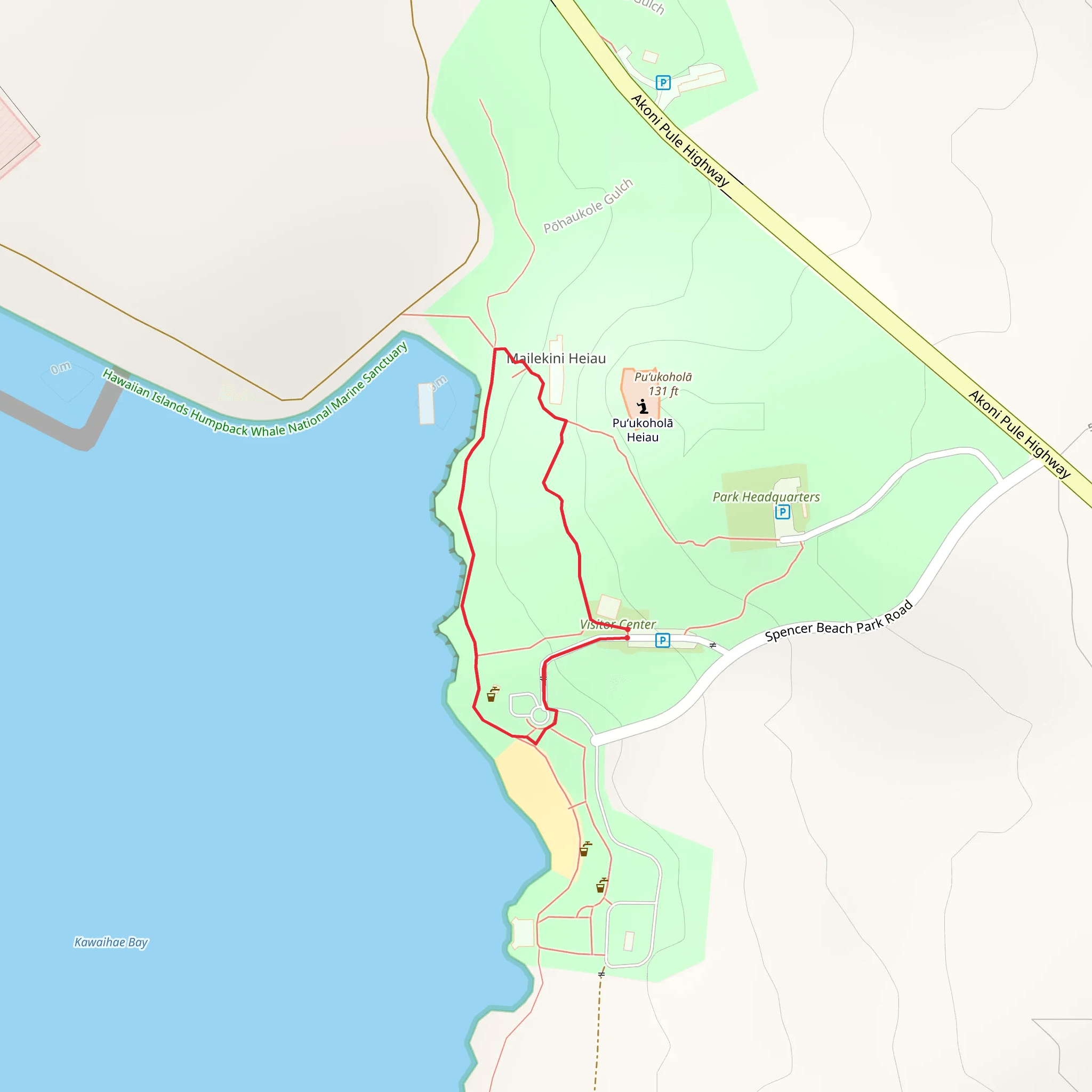 Ala Kahakai National Historic Loop Trail mobile static map
