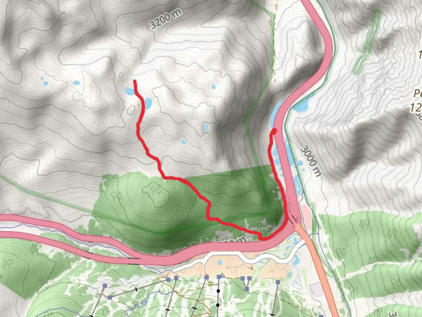 An image depicting the trail Wheeler Lakes via Gore Range Trail and its surrounding area.