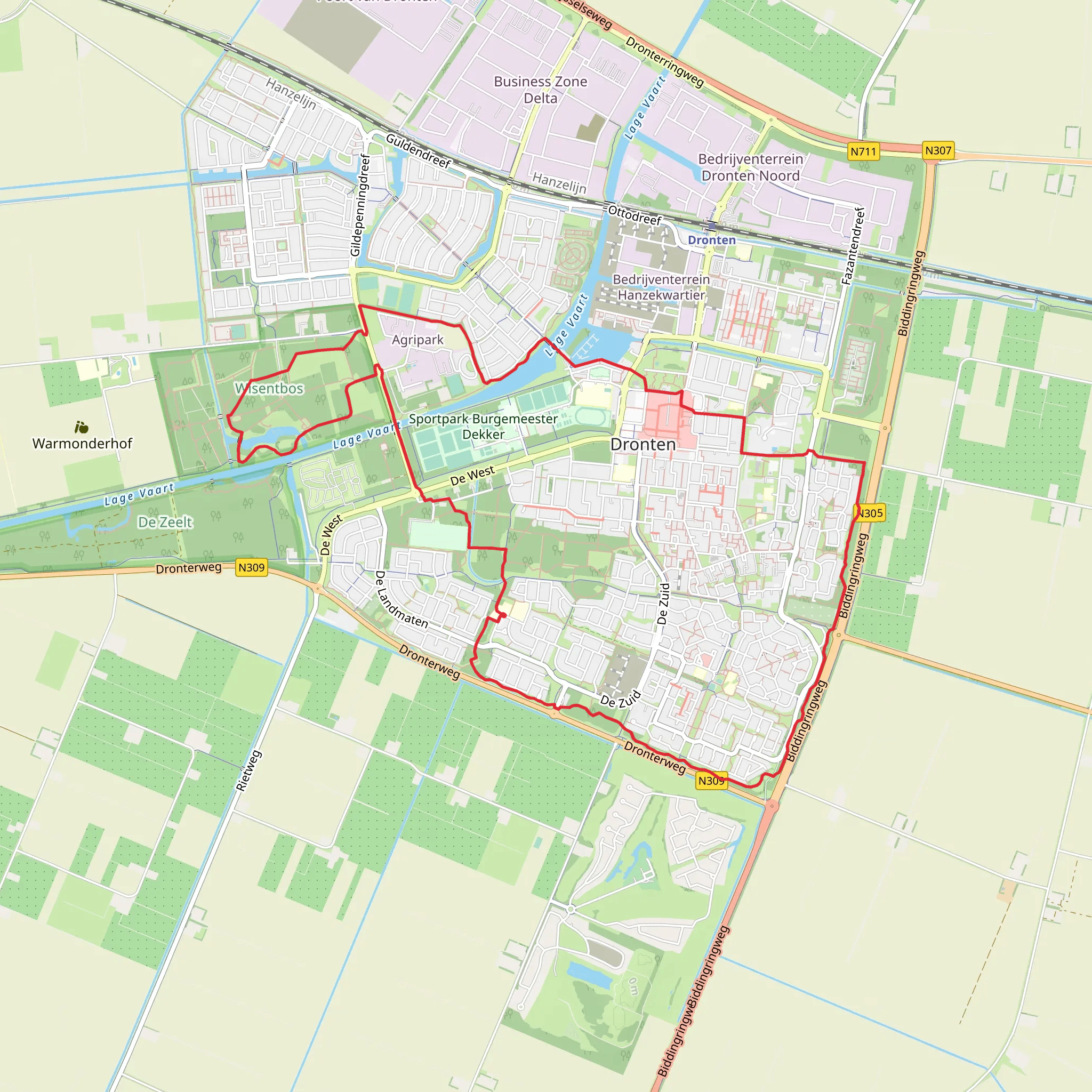 Jachthaven and Van Veldhuizenbos Loop mobile static map