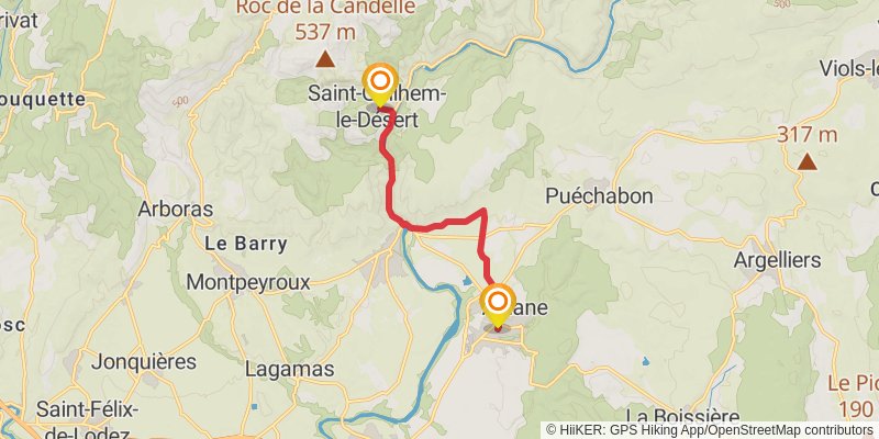 Via Tolosana stage 7 Map