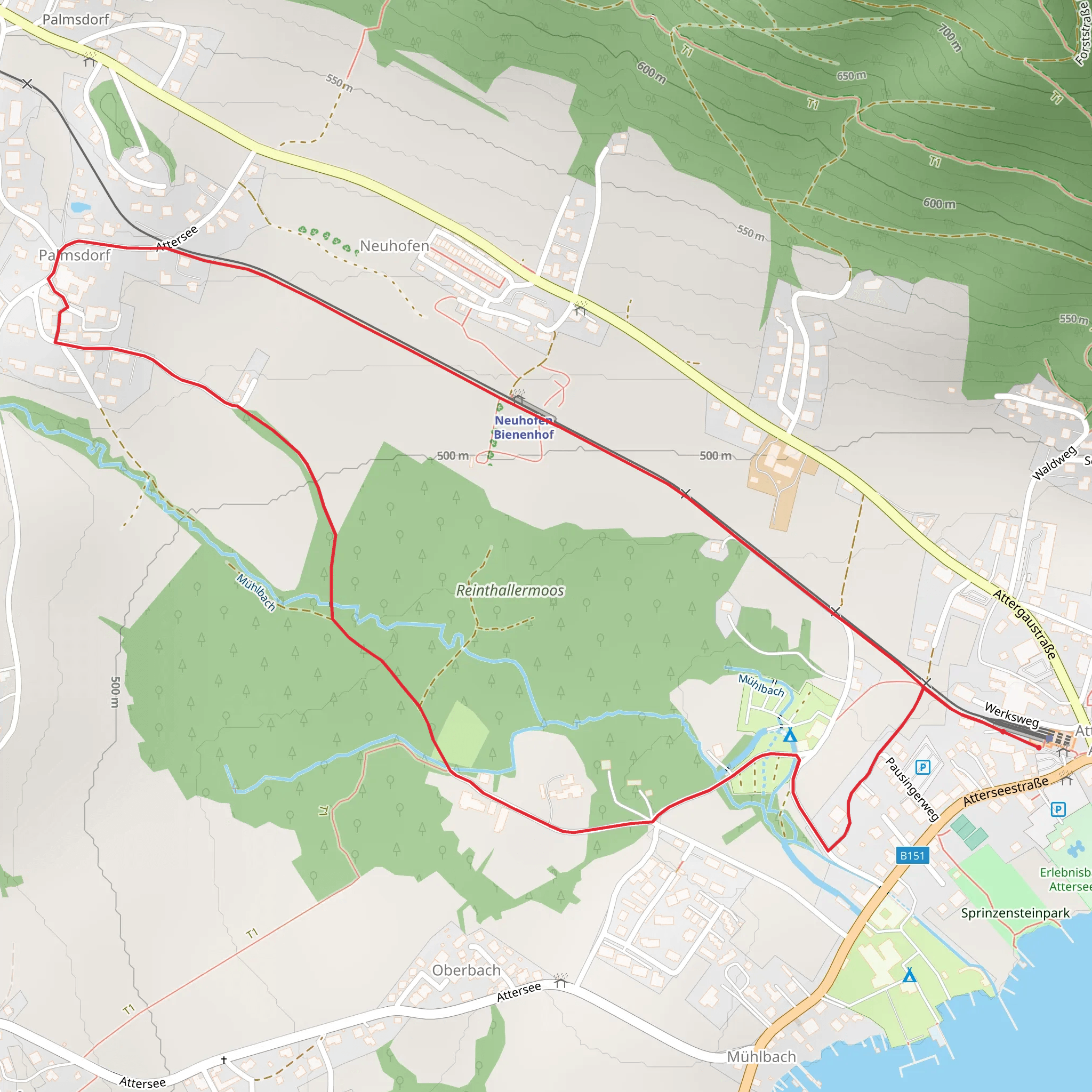 Moosrunde Trail mobile static map