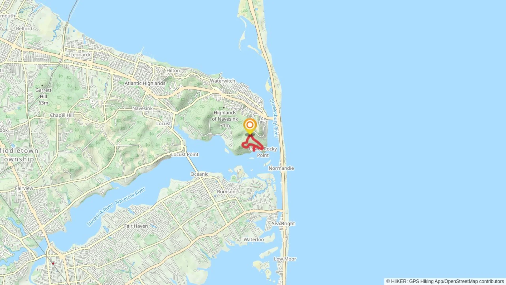 An image depicting the trail Battery Loop and its surrounding area.