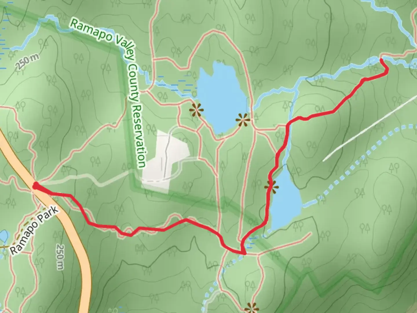 An image depicting the trail Todd Lake via Purple and Yellow Trail and its surrounding area.