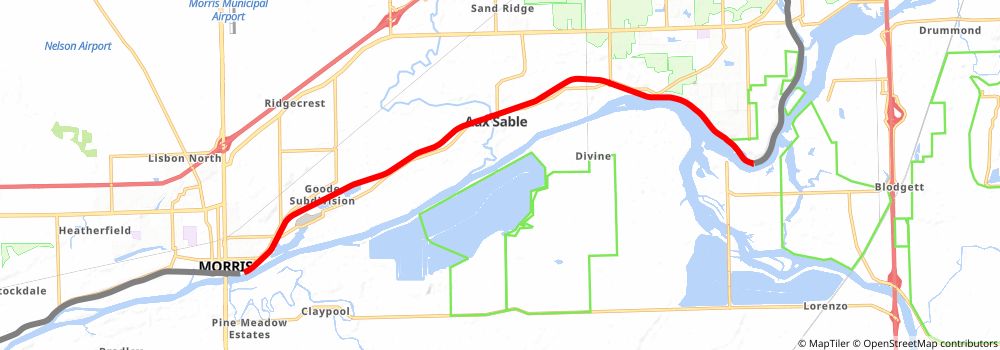 American Discovery Trail North Route - Illinois stage 5 Map