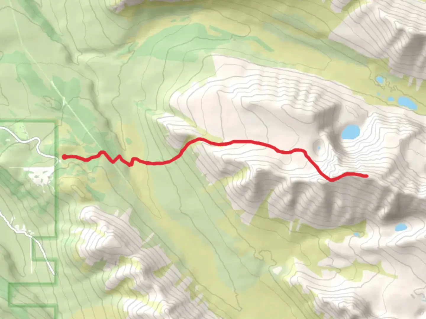 An image depicting the trail O'Malley Peak via Powerline Access Trail and its surrounding area.