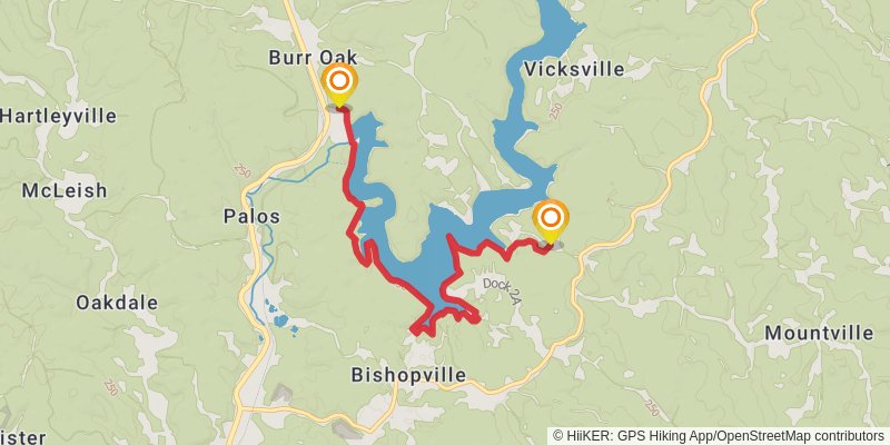 American Discovery Trail North Route stage 53 Map