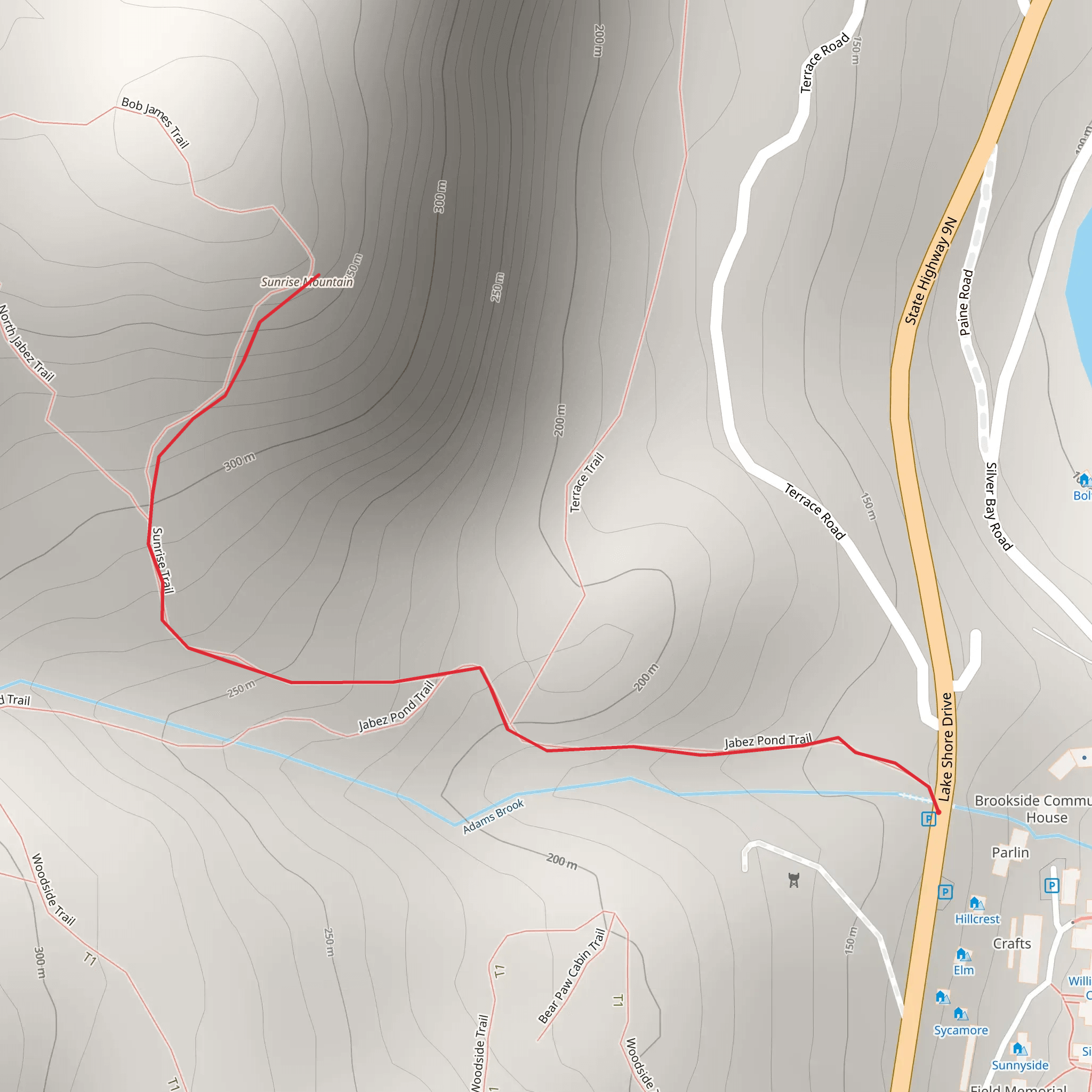 Sunrise Mountain Trail mobile static map
