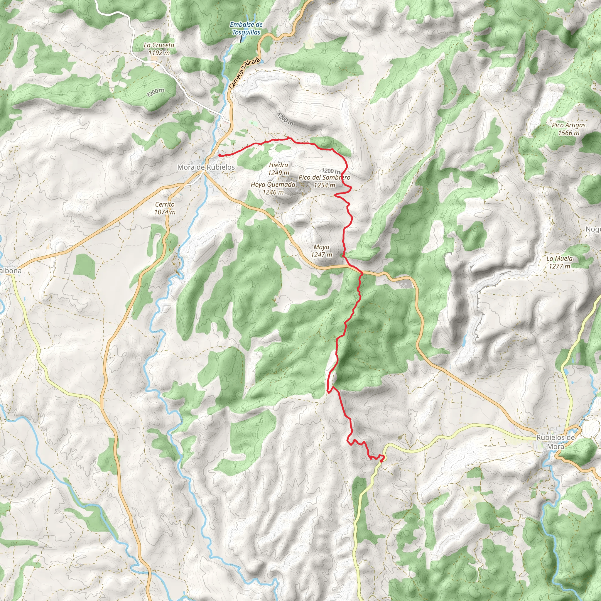 Mora de Rubielos - Las Minas Camp PR TE 32 mobile static map