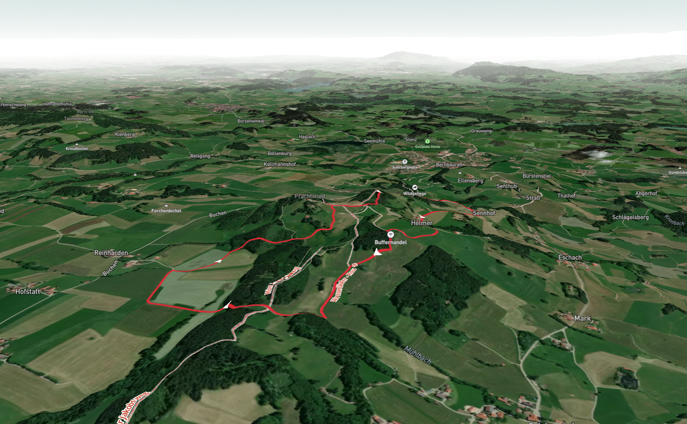 Auerberg, Romische Walle and Buffernandel Loop via Jagersteig