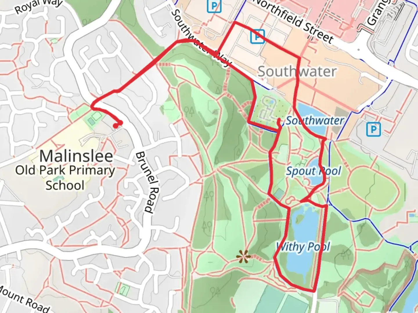 An image depicting the trail Malinslee and its surrounding area.