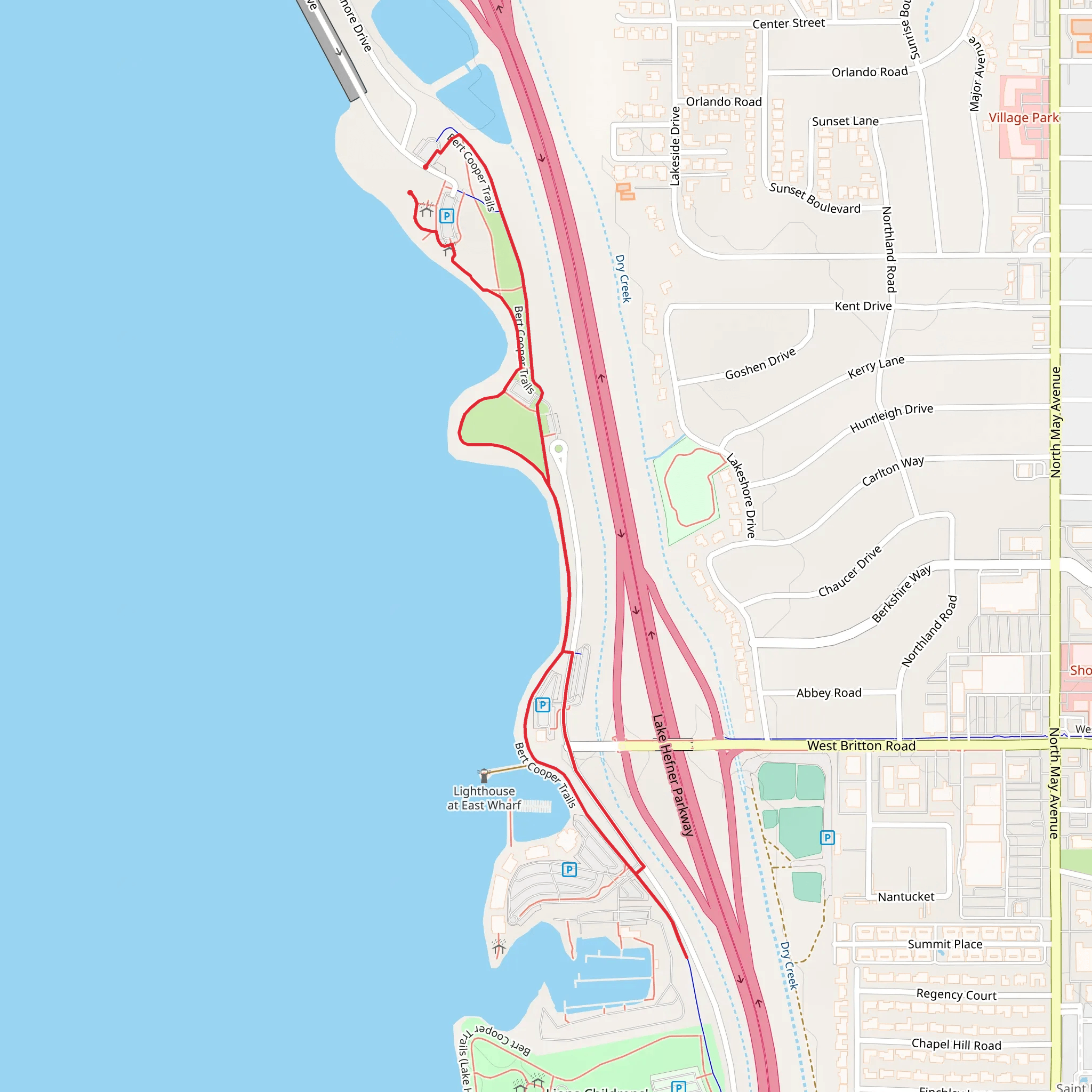 Bert Cooper Trail mobile static map