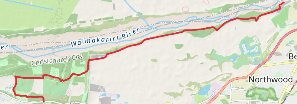 The Christchurch 360 Trail stage 4 Map