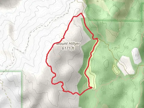 Mt Hillyer Trail from Horse Flats Campground
