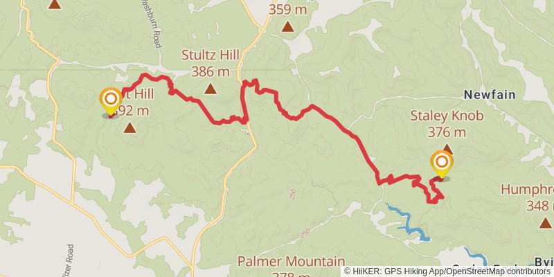 American Discovery Trail North Route stage 68 Map