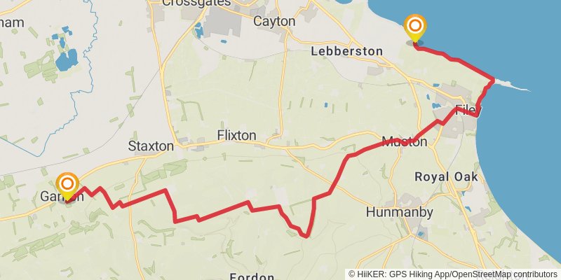 Wild Yorkshire Way stage 31 Map