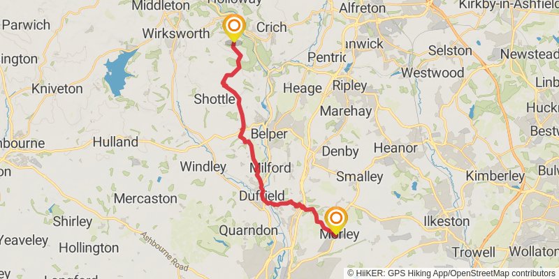 Midshires Way stage 13 Map