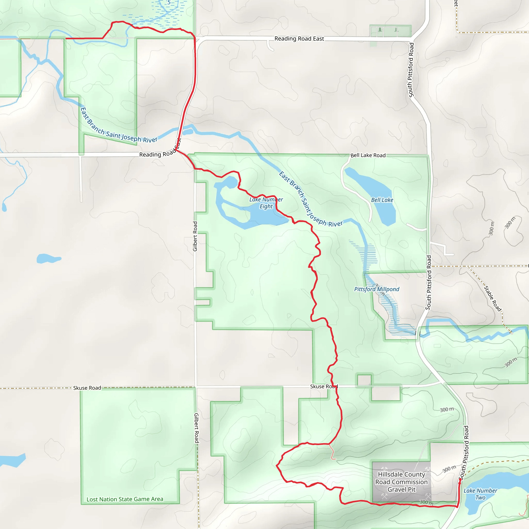 Lake Number Eight via NCT mobile static map