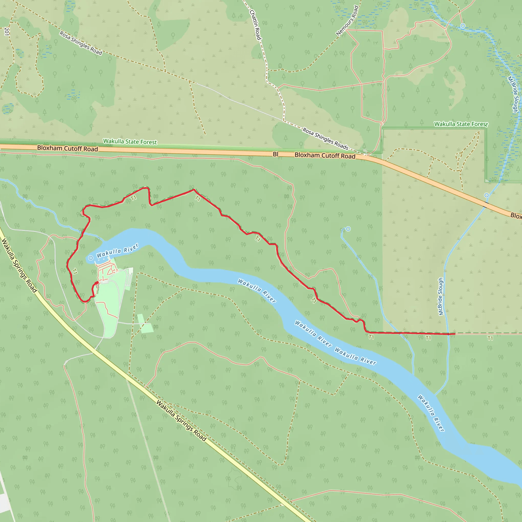 Wakulla River mobile static map
