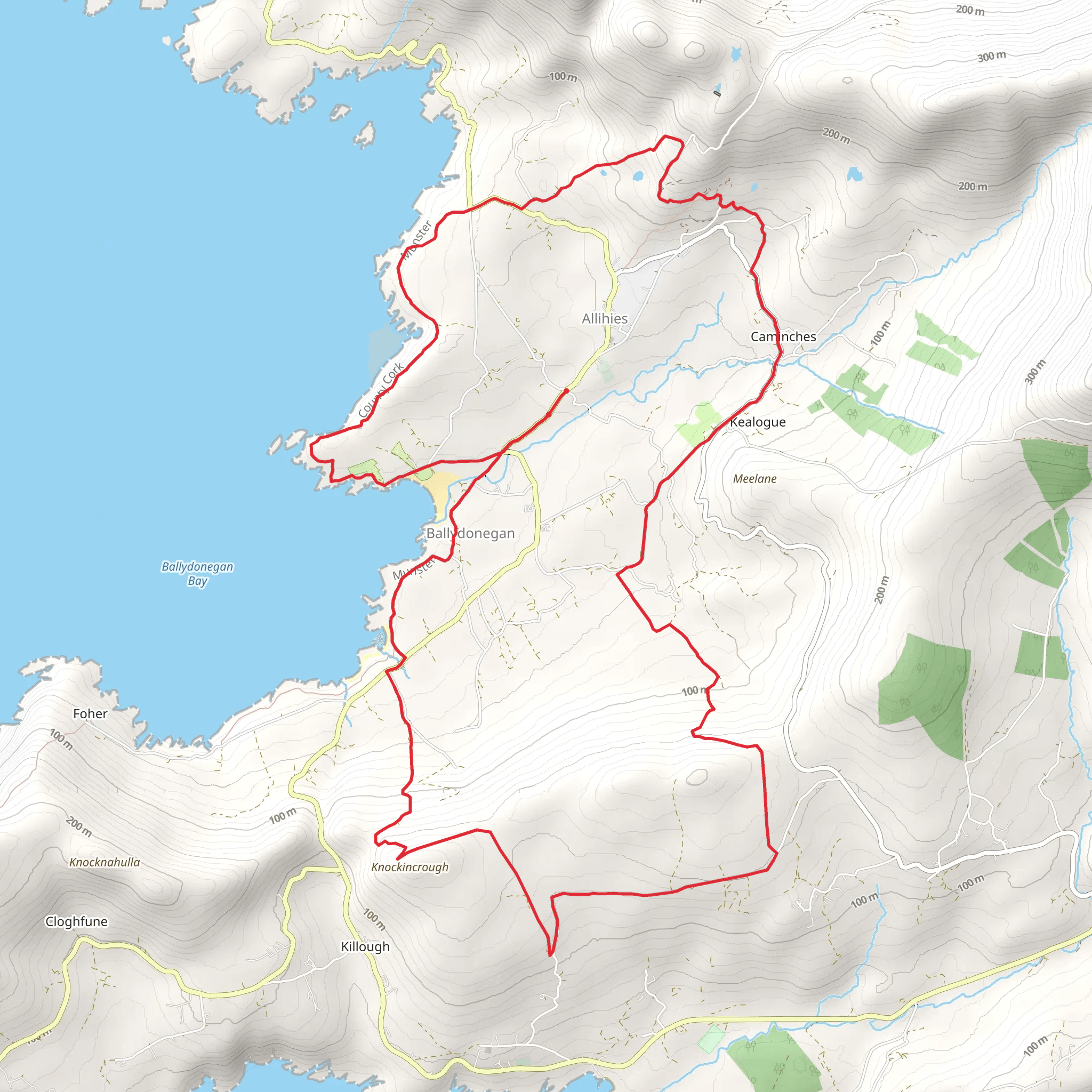 Allihies - Ballydonegan Loop mobile static map