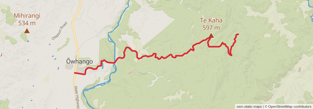 Te Araroa Trail stage 59 Map