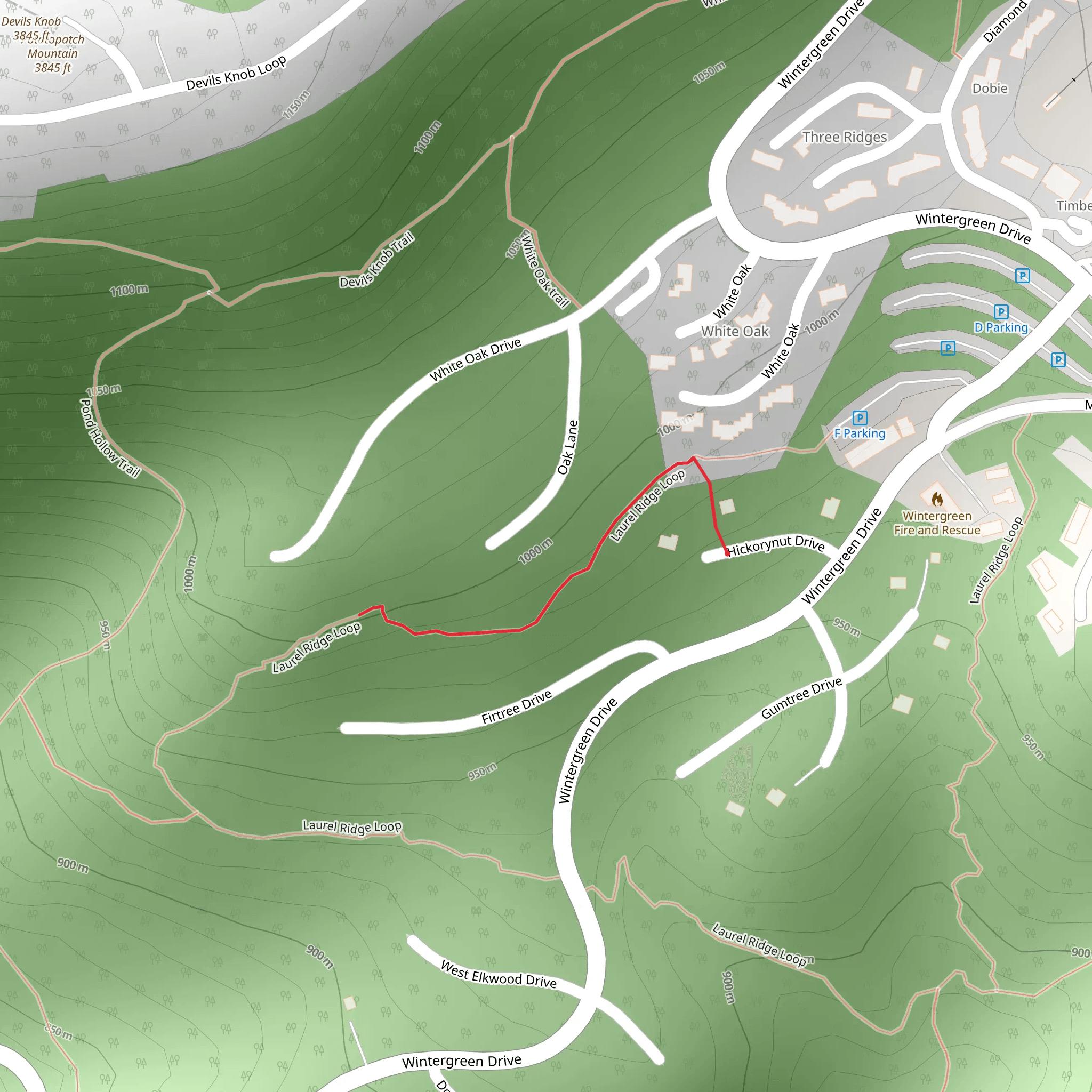 Laurel Ridge Walk mobile static map