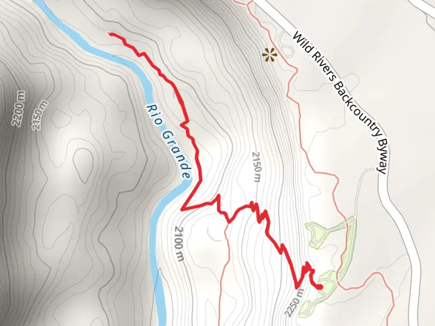 An image depicting the trail Big Arsenic Trail and its surrounding area.