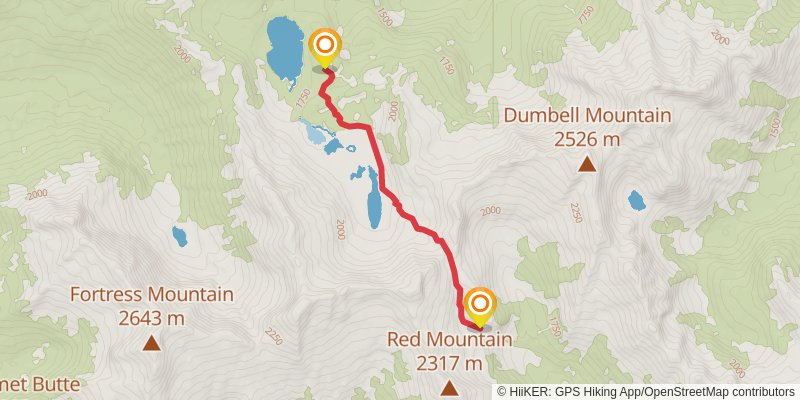 North Star Basin Traverse Trail stage 2 Map