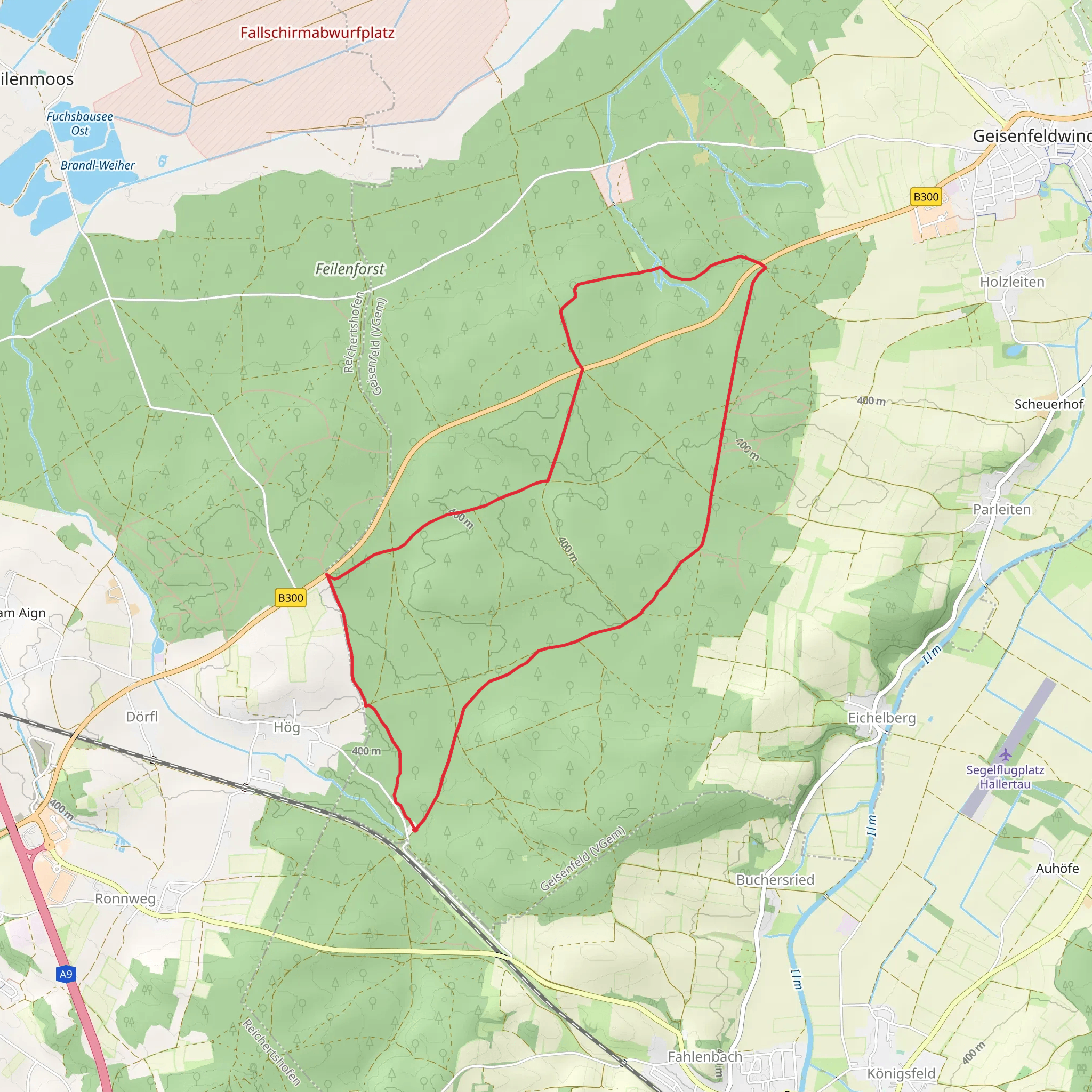 Wanderweg 39 Loop mobile static map