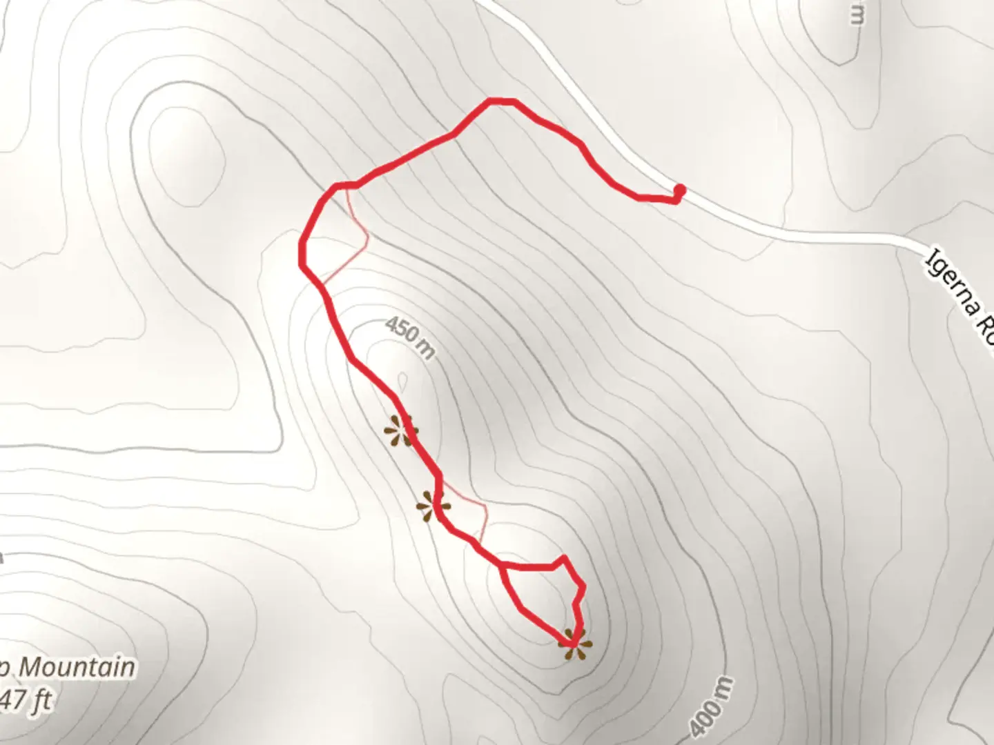 An image depicting the trail Meade Mountain and Beckman Mountain Trail and its surrounding area.