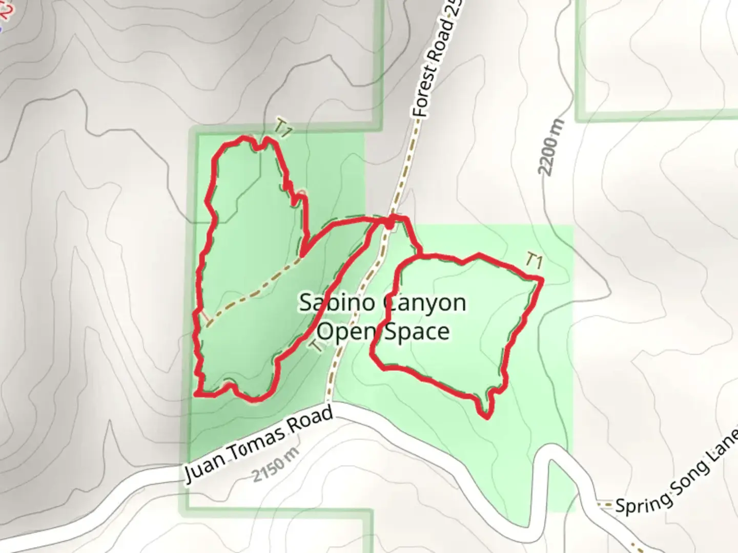 An image depicting the trail East and West Loop Trail and its surrounding area.