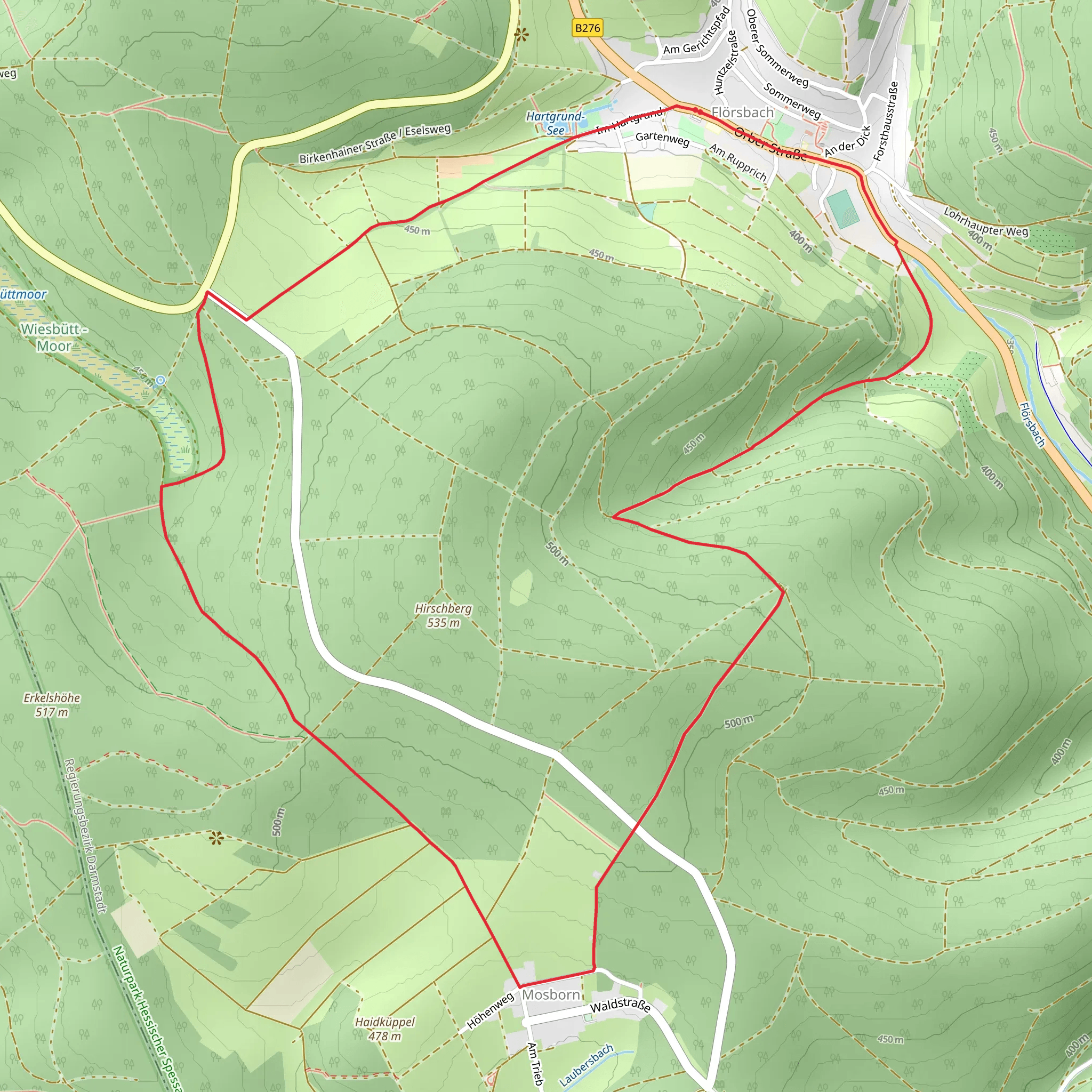 Ortswanderweg Floersbachtal mobile static map