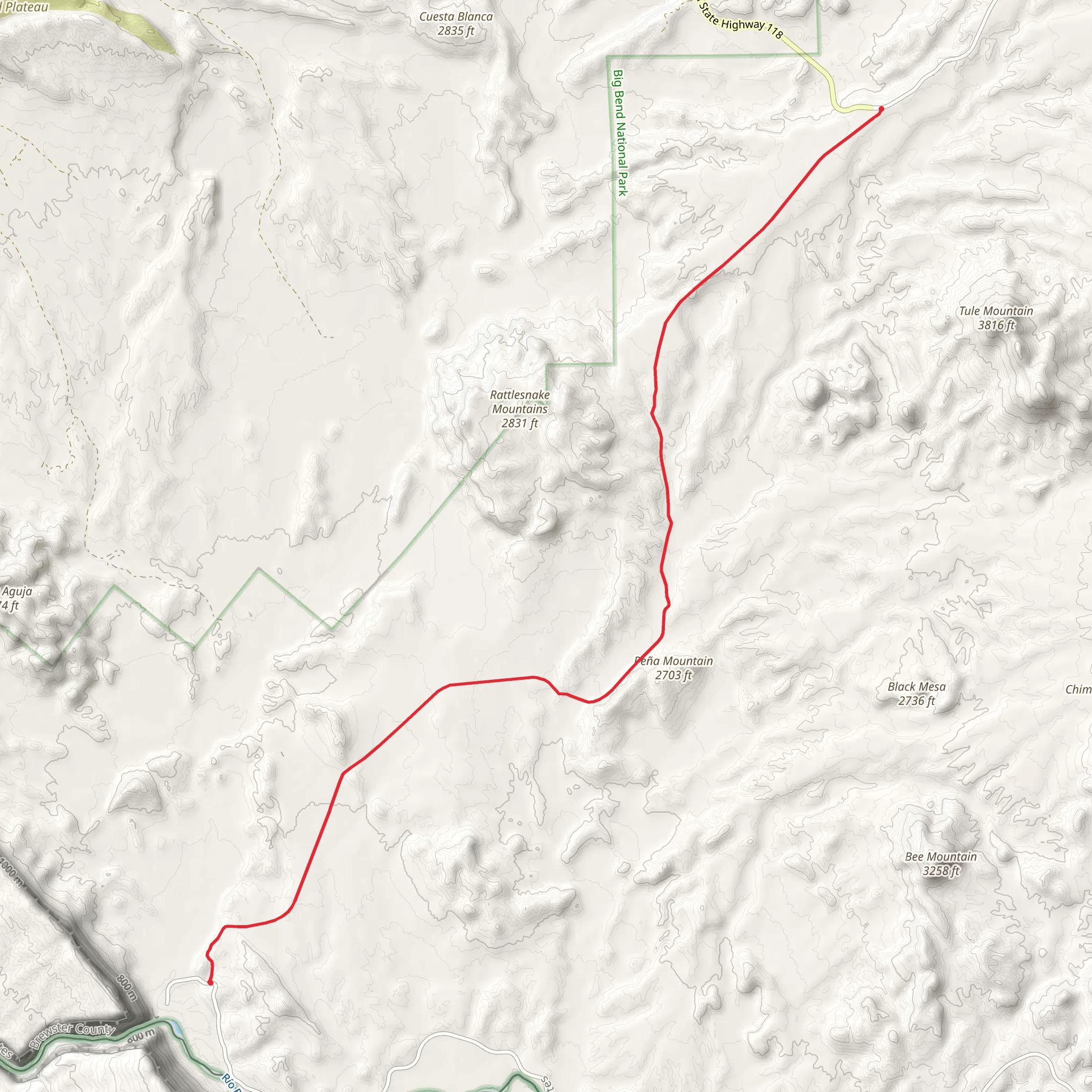 Old Maverick Road mobile static map