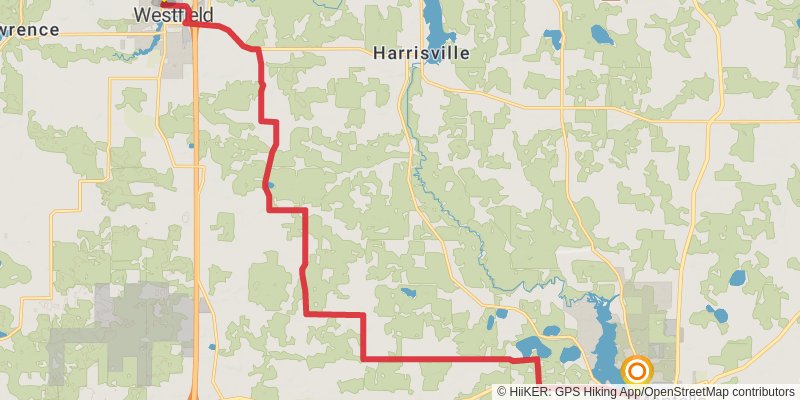 Ice Age National Scenic Trail stage 45 Map