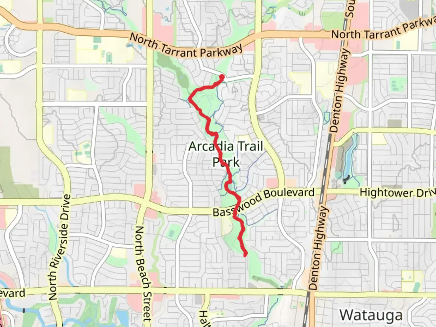 An image depicting the trail Arcadia Trail Park and its surrounding area.