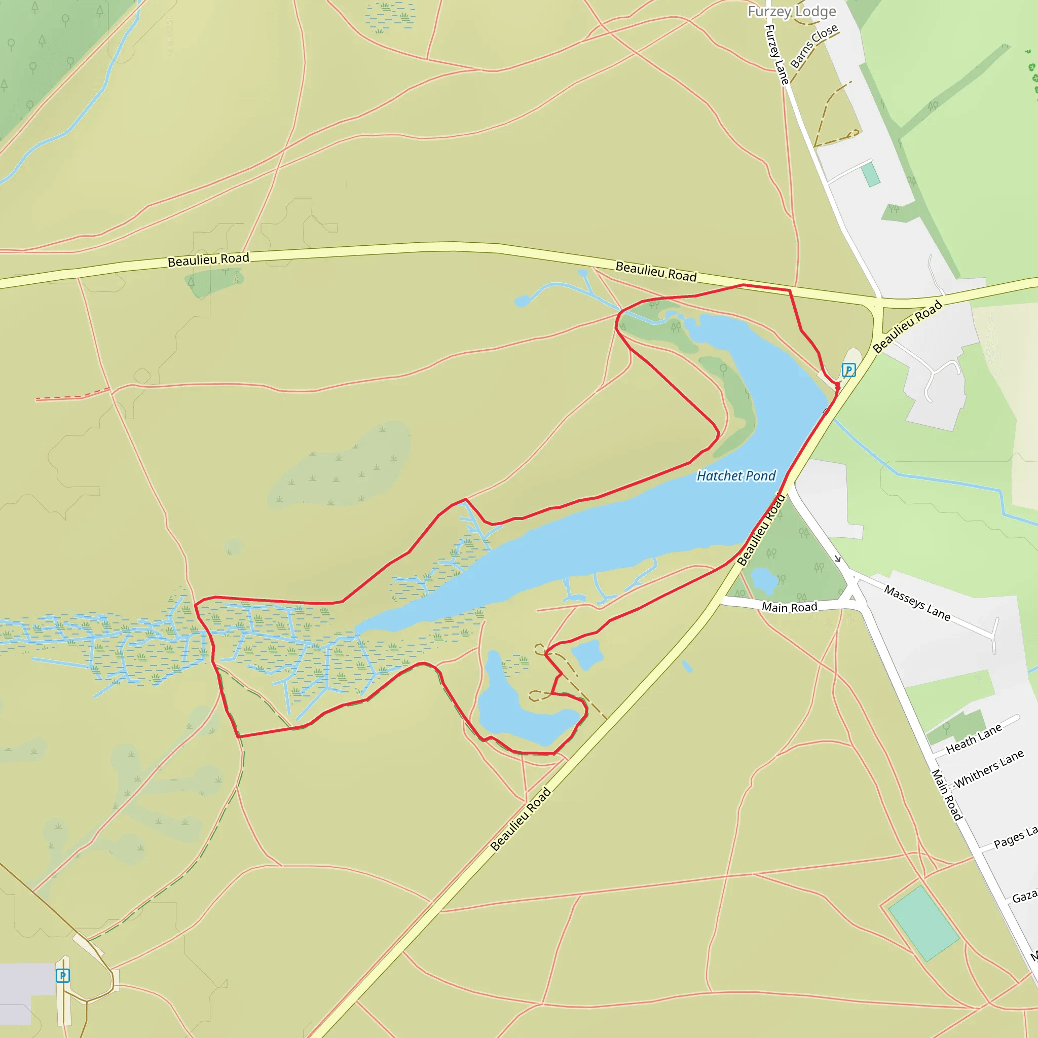 Hatchet Pond mobile static map