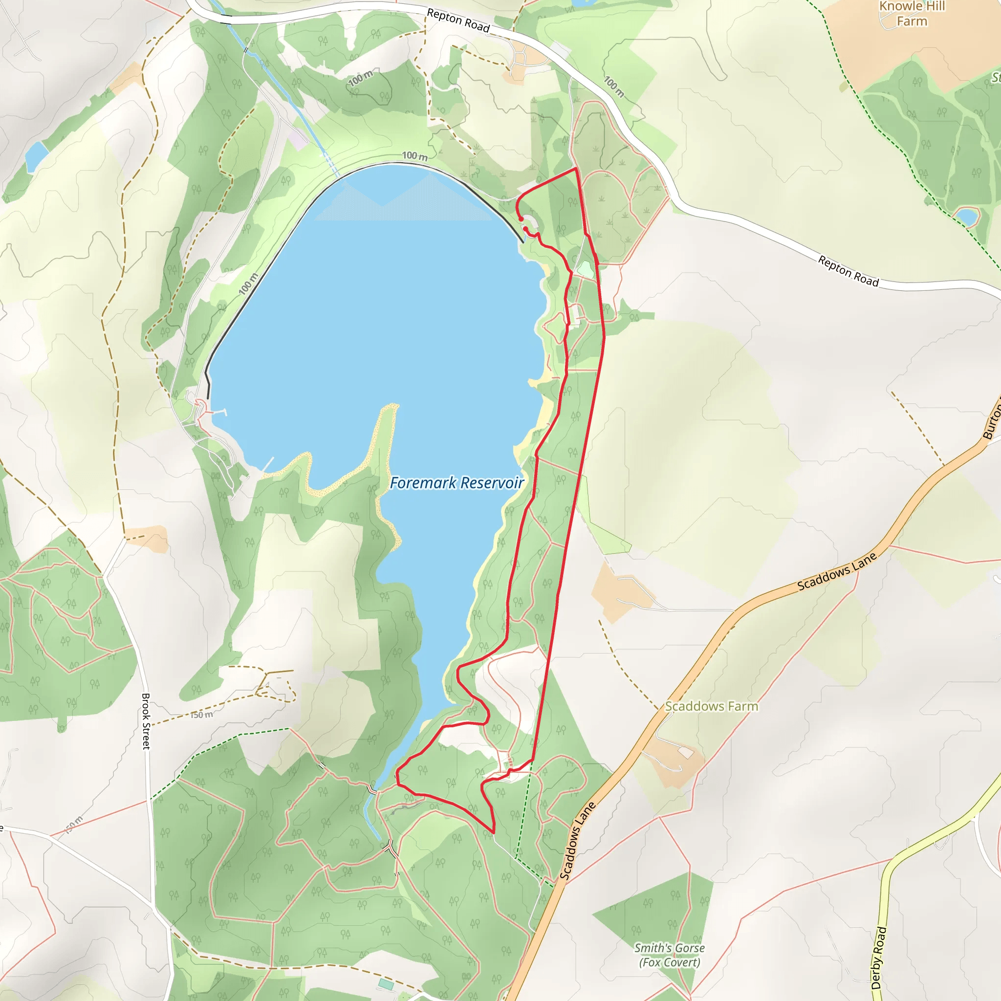 Carvers Rocks Loop mobile static map