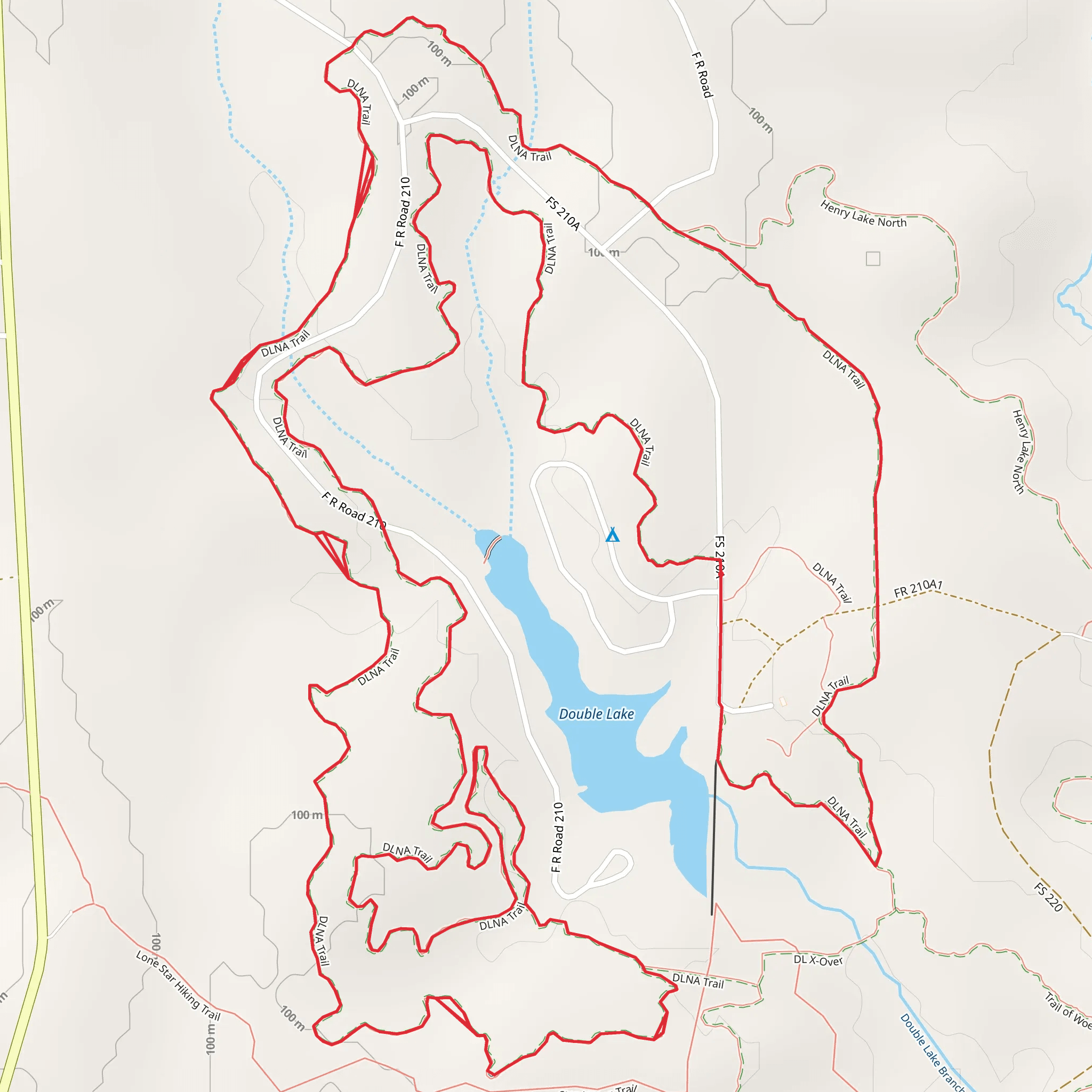 DLNA Loop Trail mobile static map