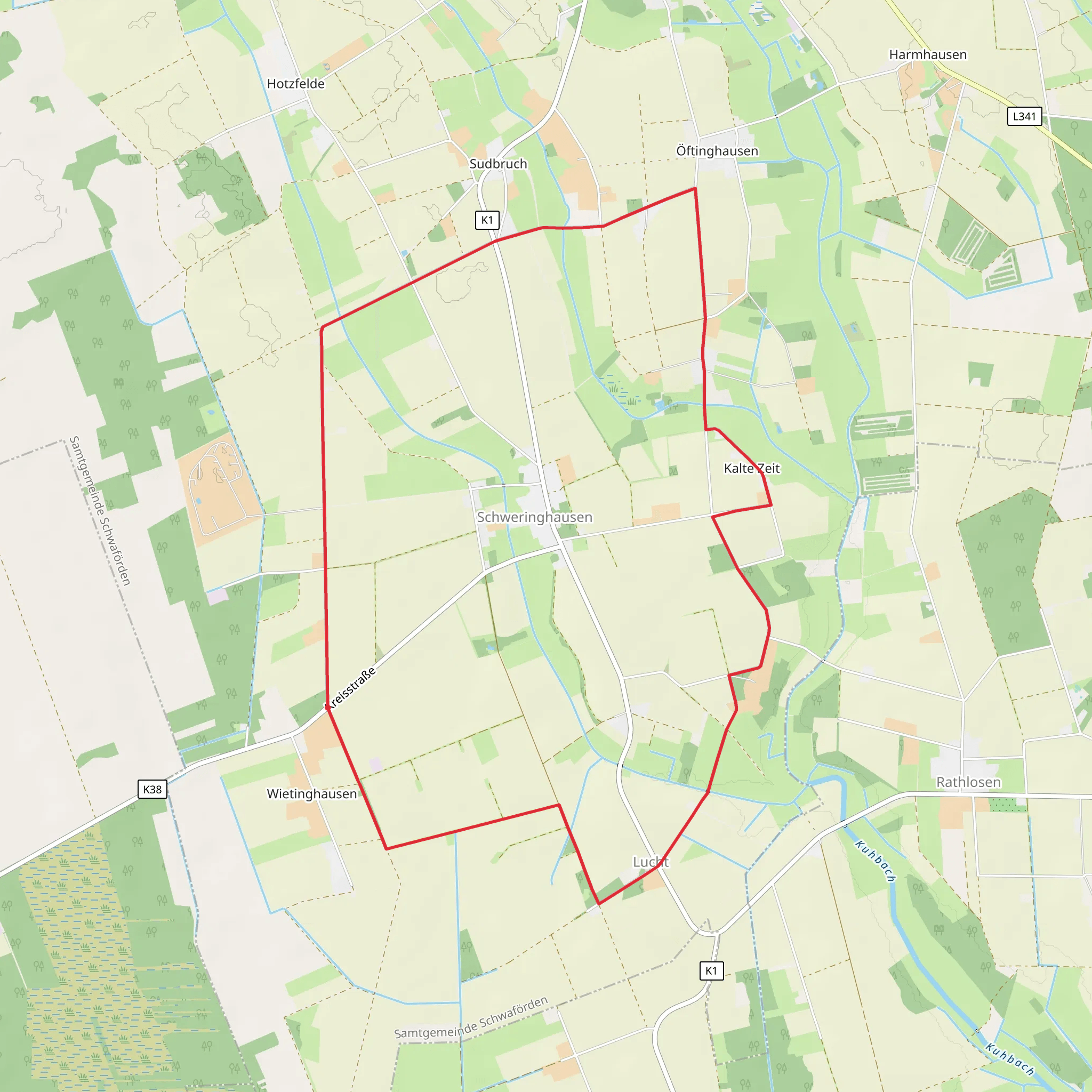 Schweringhausen Loop mobile static map