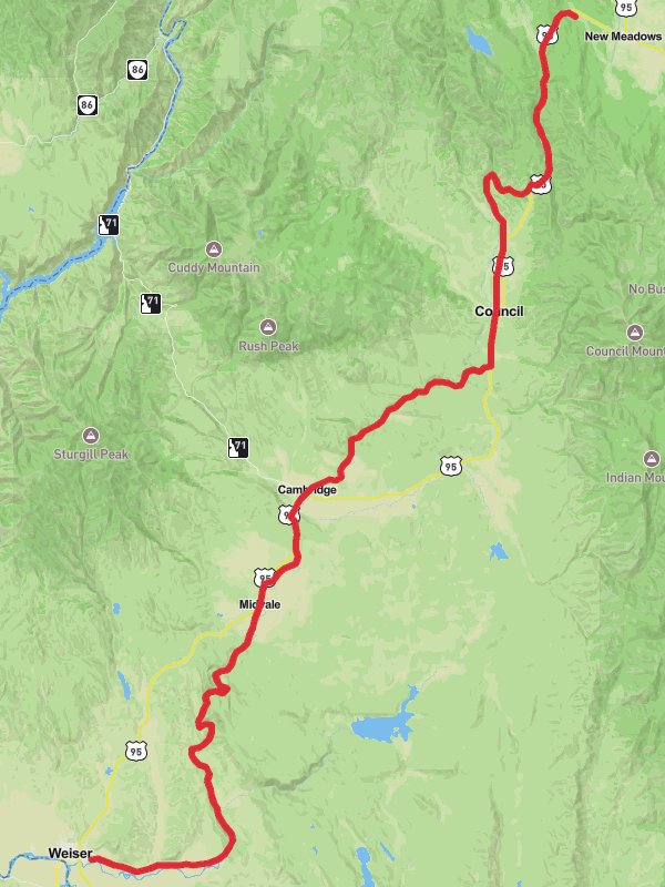 Weiser River Trail from East Main Street