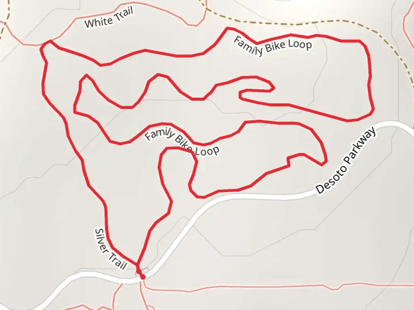An image depicting the trail Family Loop Trail and its surrounding area.
