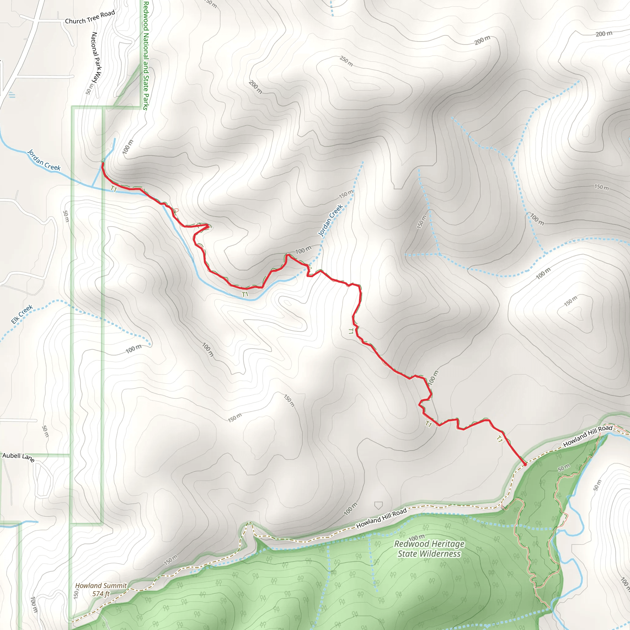 Boy Scout Tree Trail mobile static map