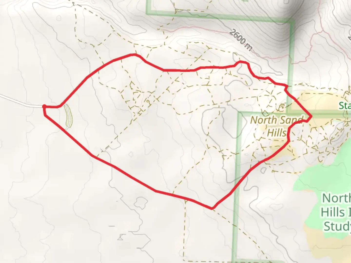 An image depicting the trail Sage Campground Loop and its surrounding area.