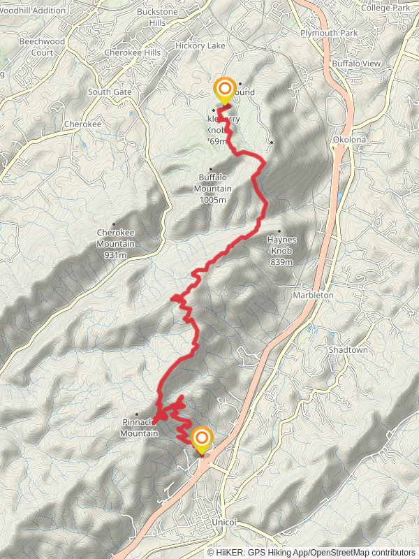 Pinnacle Mountain Fire Tower Trail and White Rock Trail