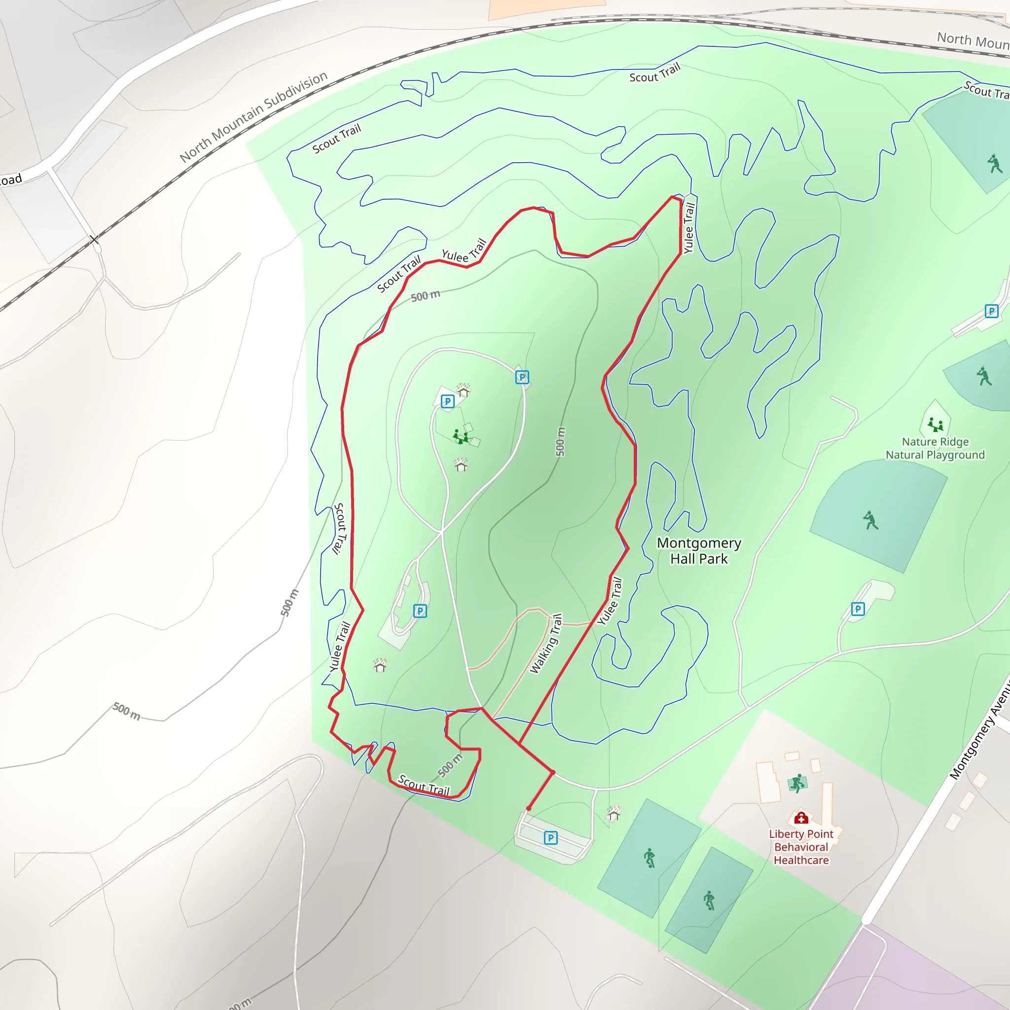 Yule Loop Trail mobile static map
