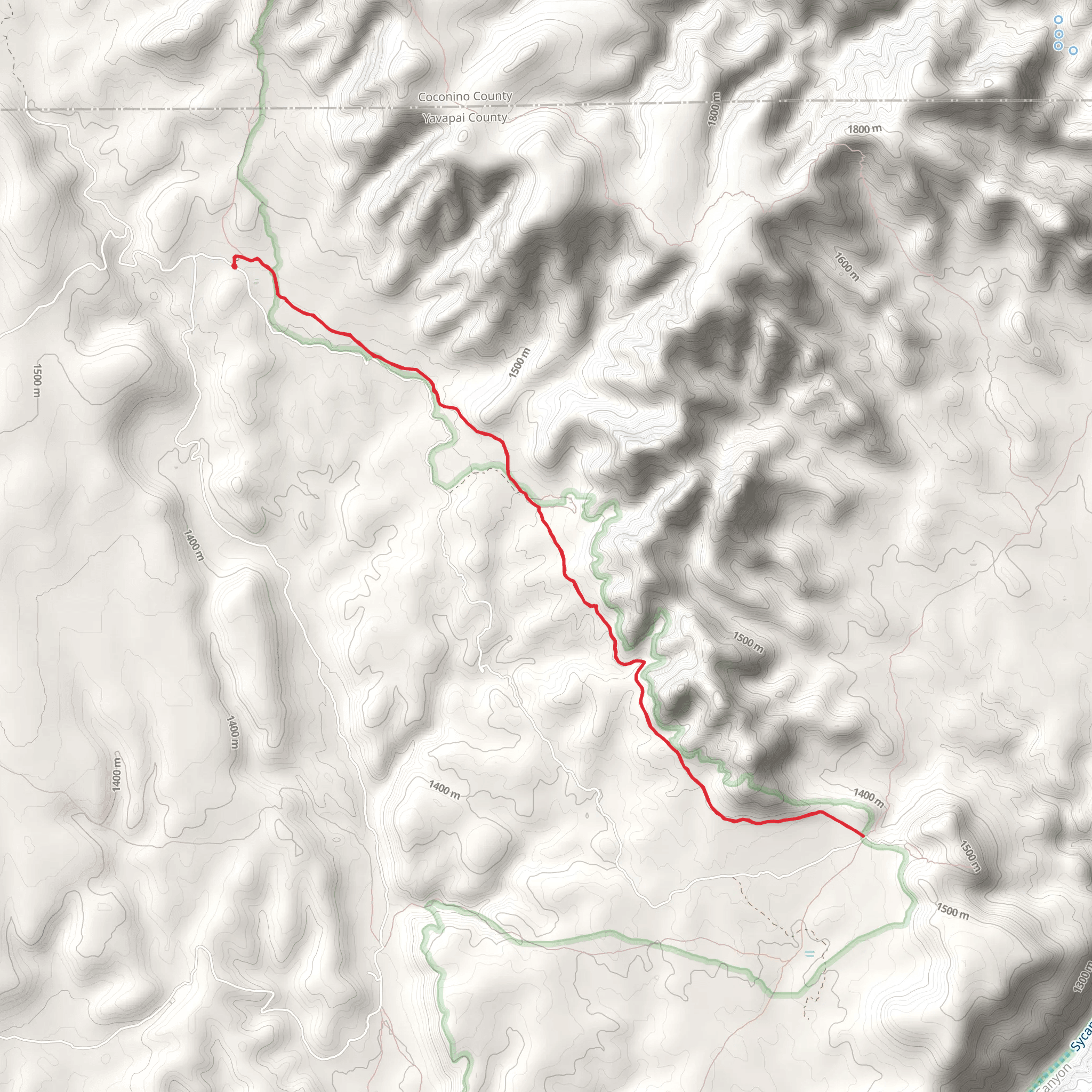 Henderson Trail mobile static map
