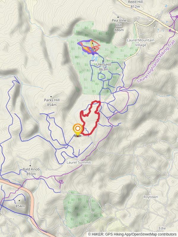 Forbes State Forest Loop mobile static map