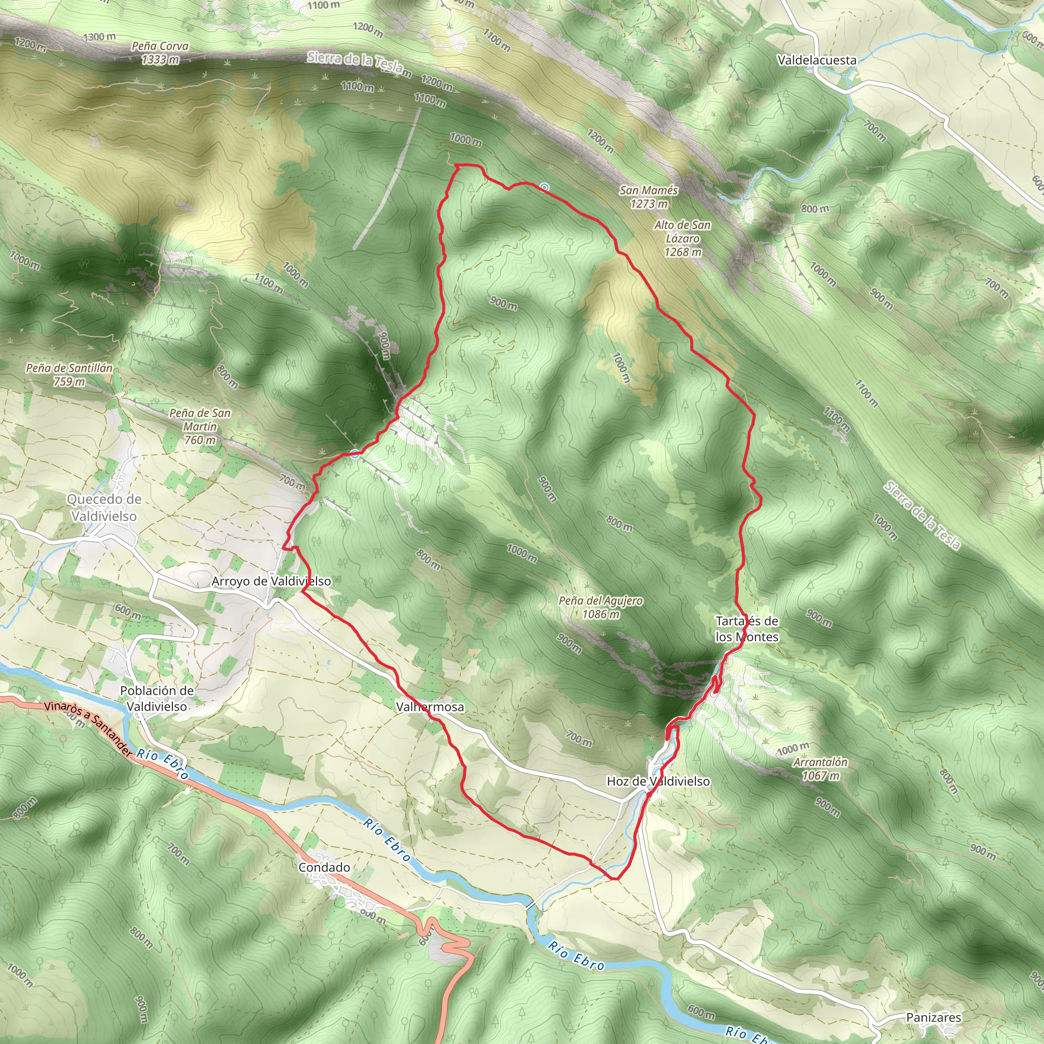 Tesla Trail, Arroyo Tartalés PR BU 180 mobile static map